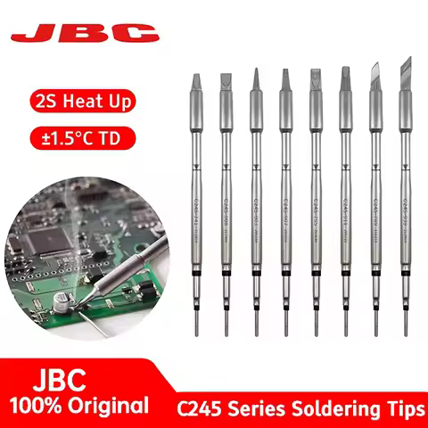 Original JBC C245 Series Soldering Iron Tips Bent Knife Fit T245 Handle CDB Welding Equipment Repair