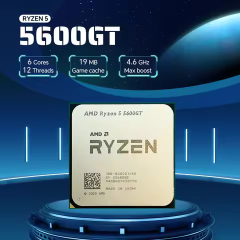 NEW AMD Ryzen 5 5600GT 3.6GHz Socket AM4 6-Core 12-Thread 7NM L3=16M Processor 65W R5 5600GT DDR4 bu