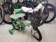 จักรยาน Ben10.ยี่ห้อ Turbo.ขนาด 12 นิ้ว สีเขียวดำ ตระกร้า บันได พร้อมปั่น