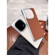 Case For VIVO IQOO 13 Cover Luxury Leather PC Shockproof Case For IQOO 13 Kevlar Stripe Bumper IQOO1