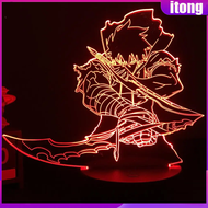 Anime Led Light Solo Leveling Acrylic Glowing Stand Sung Jin woo Action Figure for Kids Boys Bedroom