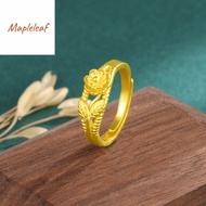 916 gold Vietnamese gold rose adjustable women's ring jewelry