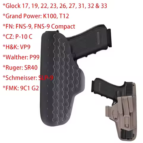 Tactical G-9 IWB Portable Concealment Gun Holster Suitable For Glock 17 19 22 23 Walther P99 CZ P10 