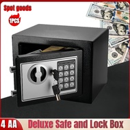 [Archer.]Deluxe Safe and Lock Box, Money Box, Digital Keypad Safe Box, Steel Alloy Drop Safe, Keypad Lock,Perfect for Home Office Hotel Business Jewelry Gun Cash Use Storage(Black)
