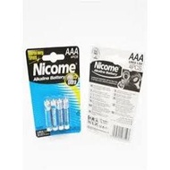 NICOME ALKALINE AAA BATTERY 4'S