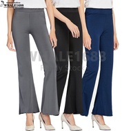 【Ready Stock】Women Long Trousers New Fashion Palazo Laici Female Cotton Loose Casual Pants Plus Size