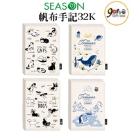 Canvas 32K Notebook Cover, 32k Ruled/Blank Journal, Puppy/Kitten/Whale/Penguin Design Cloth Book Cov