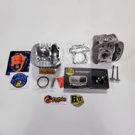 ชุด4ชิ้น เวฟ110i 2021 LED เสื้อสูบ ลูก54 + ฝาวาล์ว 22/27 + คอยล์หัวเทียน สีส้ม เต้าหู้ + แคมเฮงสุพรร