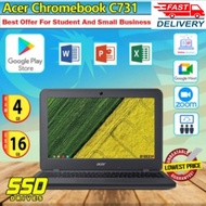 Large amount of spot inventory Acer Chromebook C731 Ram-4gb Ssd-16gb Play Store