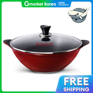 Ceramic Stir-Fry Pan Double-Handled Pot 32cm Kitchen Wok Pan