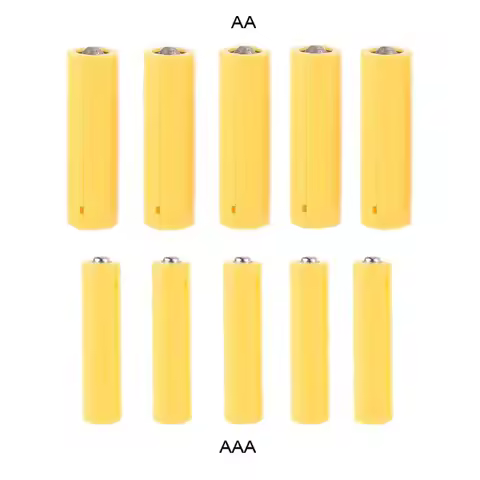 5Pc LR06 AA LR03 AAA Size Dummy Fake Battery Setup for Shell Placeholder Cylinder Conductor Dummy Ce