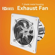 BSBOSS 7-blade metal housing Exhaust Fan Ventilation Industrial Kipas