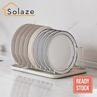 Solaze 304 Stainless Steel Dish Rack Drying Plate Holder Stand Countertop Dish Drain Rack