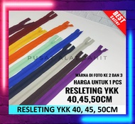 RESLETING YKK ASLI 40CM 45CM 50CM SLETING CELANA ROK ZIPPER YKK FRC-32 - 50