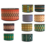 Lamp Shades Print Oval Lamp Shade 30x30x20CM Vintage Lamp Shades for Chandeliers and Floor Lamps