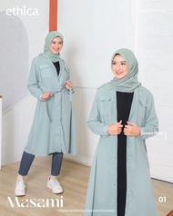 (COD) TUNIK BLAZER ETHICA MASAMI 01 ROSE SMOKE LILAC MARBEL CINNAMON GREEN MINT
