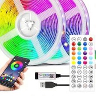 ไฟเส้น LED USB 1M-30M, ไฟเส้น LED RGB อัจฉริยะ 32.8ft, รองรับการควบคุม APP, การตั้งค่าตัวจับเวลาและโ