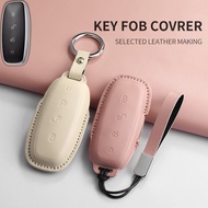 DENZA D9 EV 2024-2025 Car Key Cover Key Fob BYD DENZA EV leather key case car accessories keychain