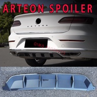 For vw's Arteon CC Rear Spoilers 2019 2020 2021 2022 Body Kit Gloss Black Bumper Lip Trunk Diffuser 