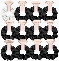 Satin Bridesmaid Scrunchies Bachelorette Hair Ties Set of 12 Bridal Shower No Damage Hairties ideas 