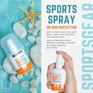 DECATHLON สเปรย์ สเปรย์กันแดด SPF 50+ ขนาด 50 มล. สำหรับเล่นกีฬา ( 50 ml SPF 50+ Sports Spray-On Sun Protection ) Spray Cream ครีมกันแดด