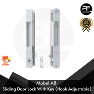 Mobel A8 Sliding Door Lock With Key (Hook Adjustable)