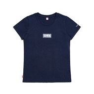 EDWIN BOX LOGO短袖T恤-女款 (丈青色) #上衣