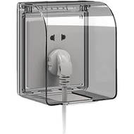 Outdoor Socket Protector Wall Mount Weatherproof Single Socket Cover Transparent Switch Socket Cover