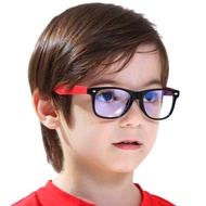 Cyxus Black Hit Red Kids Fashion Computer Gaming Glasses Protect Eyesight-6101