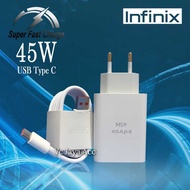 Charger Casan Infinix Note 10 11 12 20 30 Pro ViP Original 45W 68W SUPER FAST CHARGE TYPE C