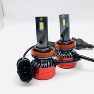 หลอดไฟหน้ารถยนต์ LED 6000K แสงสีขาว H4 H7 H11 9006 12V ราคา 1 ชุด 2 หลอด ไฟรถยนต์ F6