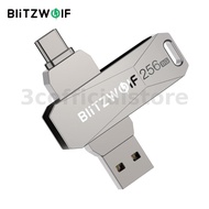 BlitzWolf BW-UPC2 256GB USB Disk 2 in 1 Type-C USB3.0 Flash Drive Ultra-fast Transmission 360°  Rota