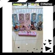 Y99-16 Complete Cute Character Children's Pencil Case | Iron Pencil Case + Pencil, Eraser, Sharpener