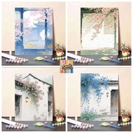 Sawg-stretched frame-32*40/40*50cm/50-60cm-Flowers by the window-coloring by number painting - digit