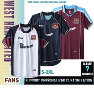 West Ham United Vintage T-shirt Jersey Collection Football Jersey S-2XL * Available&amp;Customized*
