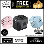 Mazer Infinite Travel Mini - Travel Adapter with Dual USB-A Port Fast Charging PD 12W / 2.4A
