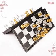 BLISS Magnetic Chess Set, Folding Plastic International Chess, Universal Portable Magnet 25/32cm Che
