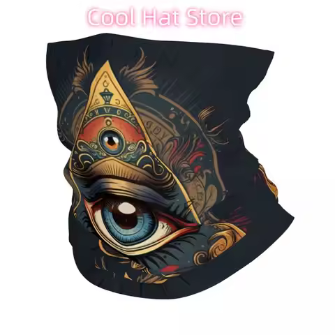 Ancient Egypt Art Scarf Neckerchief Neck Face Mask Polyester