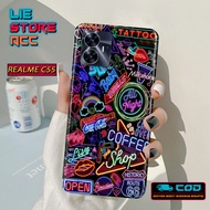 Latest REALME C55 Case Fashion GAME OVER Casing Hardcase Kesing Casing Sarung hp Cover Back Protecto