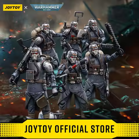JOYTOY Warhammer 40k 1/18 Action Figures Astra Militarum Death Korps of Krieg Veteran Squad Sergeant
