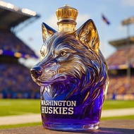 Animal Bottle Husky Bottle Colorful Whiskey Bottle 6.15