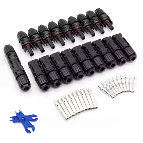 600/400/200/100/40/20/10Pcs Solar Connectors PV Plugs 1000V 30A Solar Panel Connector Kit Available 