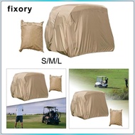 fixory Golf Cart Cover Windproof Golf Cart Accessories Elastic Hem Full Cart Cover