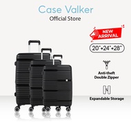 Case Valker Signature Thena 3in1 Unbreakable PP Expandable TSA Lock Luggage Bag (20" + 24" + 28") Be