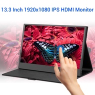 Eyoyo 13.3"  inch Portable Touchscreen Monitor, 1920x1080 IPS HDMI Monitor Second Laptop Monitor Min