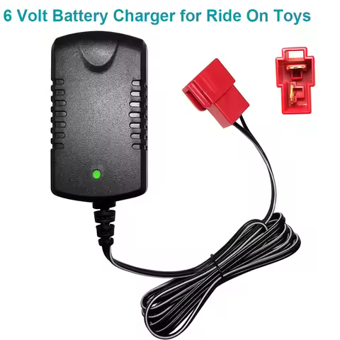 6 Volt Battery Charger for Child Ride On Car Rollplay Porsche 918 BMW X5 Audi R8 Spyder Kid Trax Fro