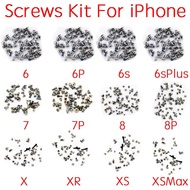 Bộ Ốc Vít Đầy Đủ Cho iPhone 6 6Pl 6S 6SPlus 7 7P 8 Plus X XR XS 11 12 Pro Max Với 2x Bộ Ốc Vít Đáy B