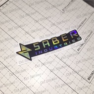 Sticker saber printing (vinyl hologram)