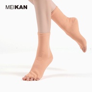 2 Pairs MEIKAN Yoga Socks Floor Socks Five-Finger Socks Trampoline Socks Men Women Jumping Indoor An