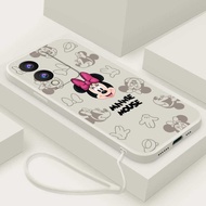 Vivo Y17s Y17 Y15 Y12 Casing Cartoon Minnie Mobile Case Cute Mouse Liquid Silicon Full Camera Protected Cover